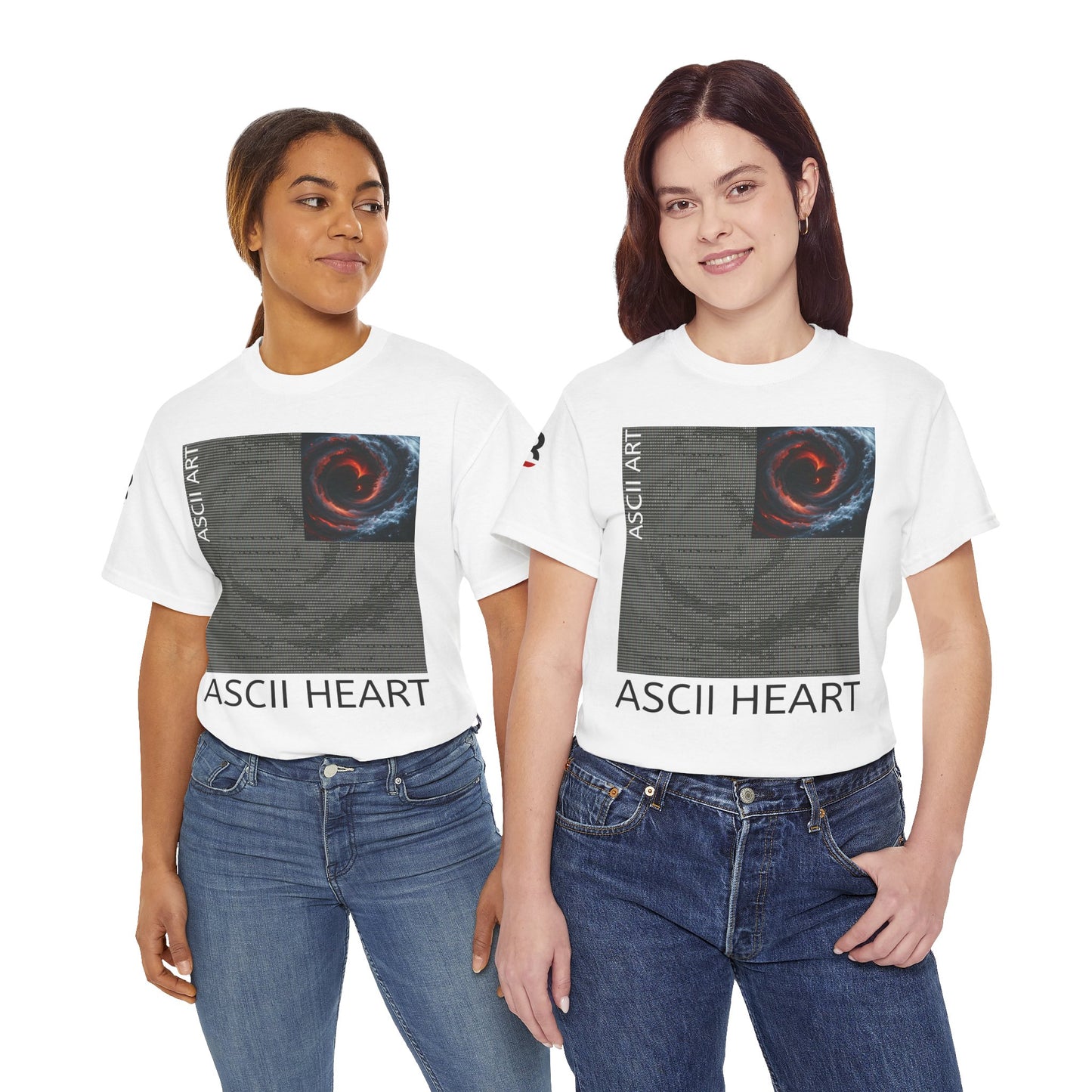 Black Red ASCII Heart | Hidden Messages :)