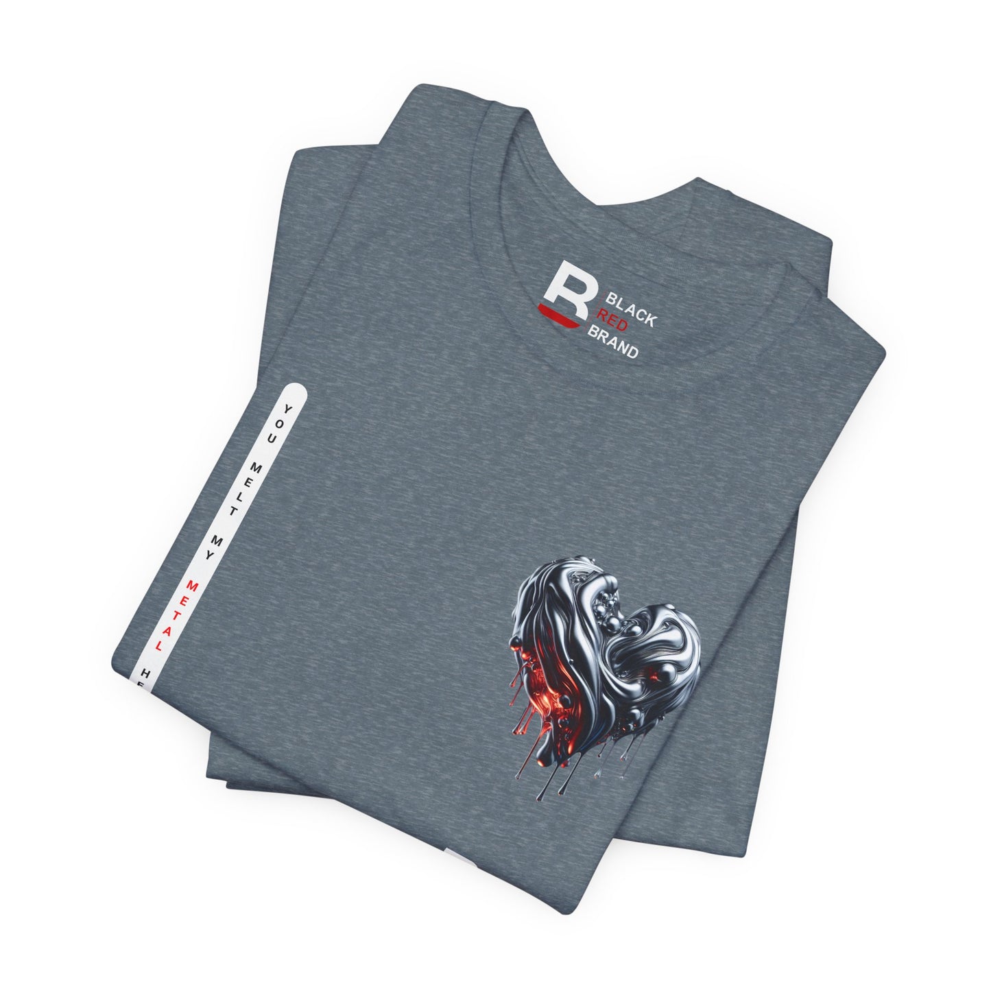Black Red Metal Heart | Melted