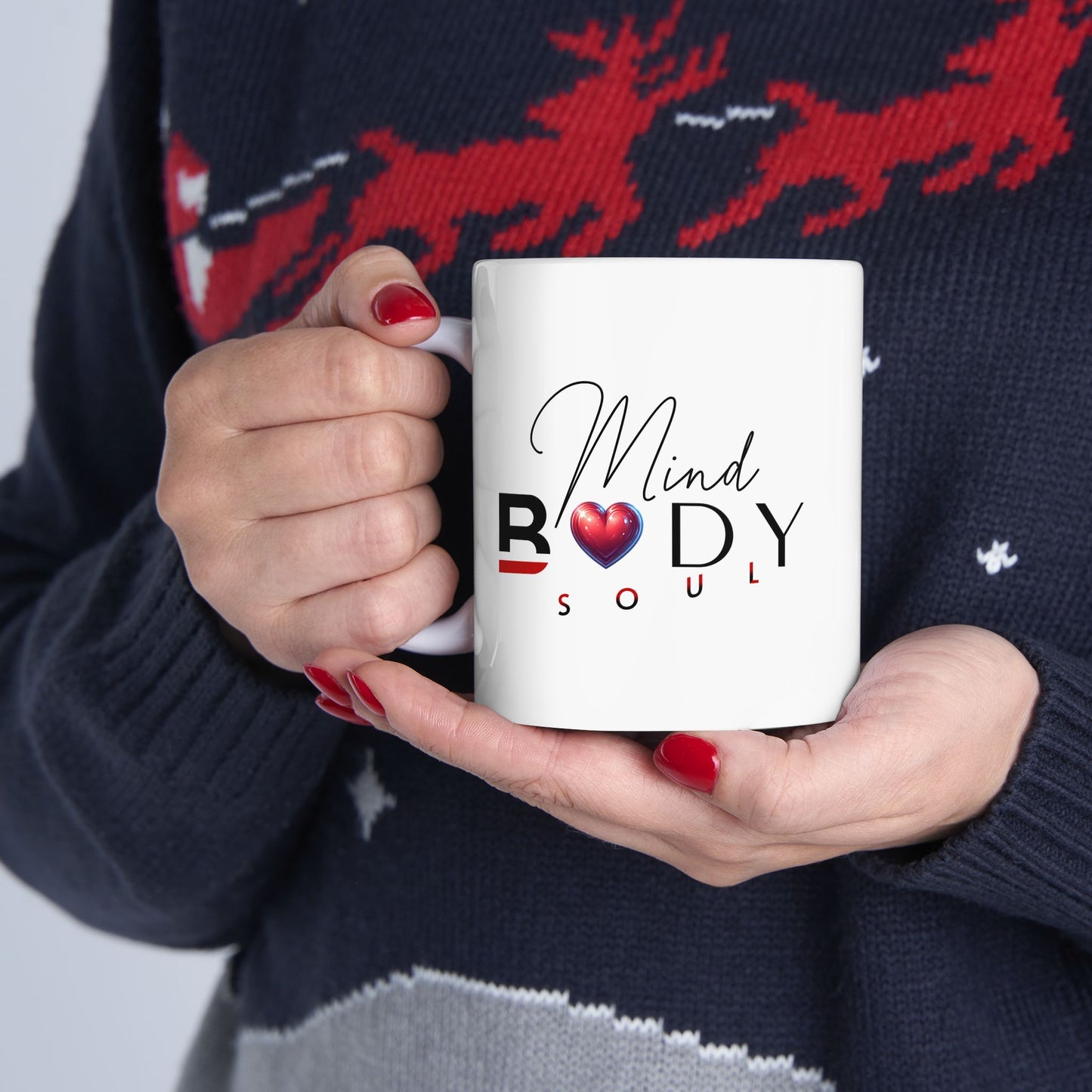 Mind, Body, Soul Mug | White