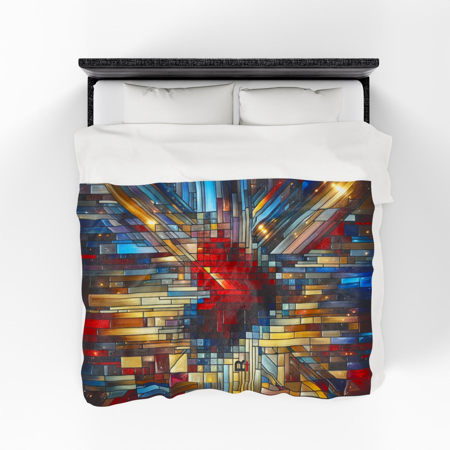 Mosaic Heart | Velveteen Plush Blanket