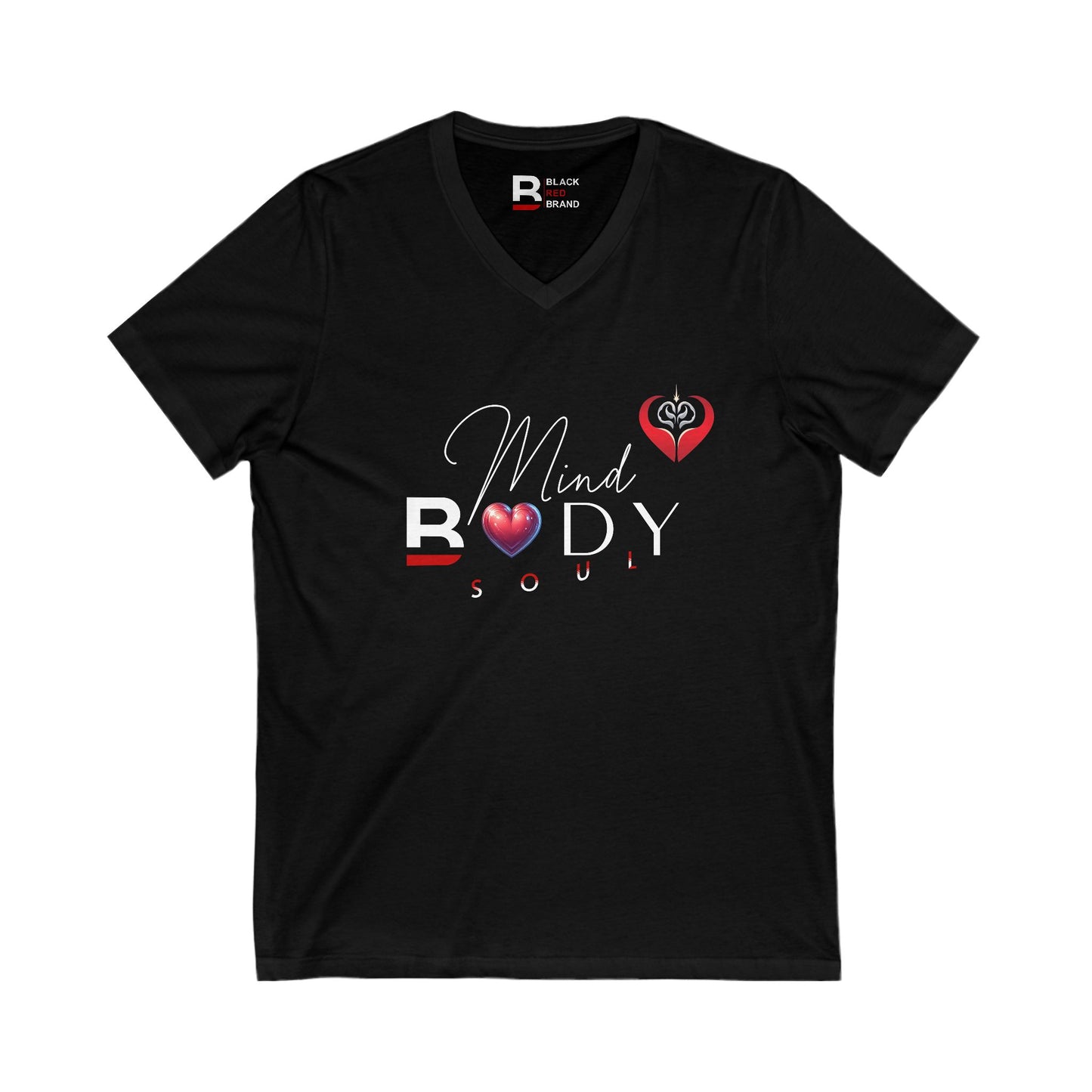 Mind Body Soul - V-Neck Short Sleeve Shirt