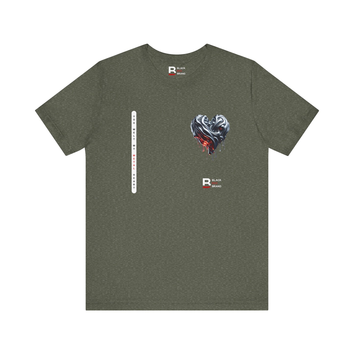 Black Red Metal Heart | Melted