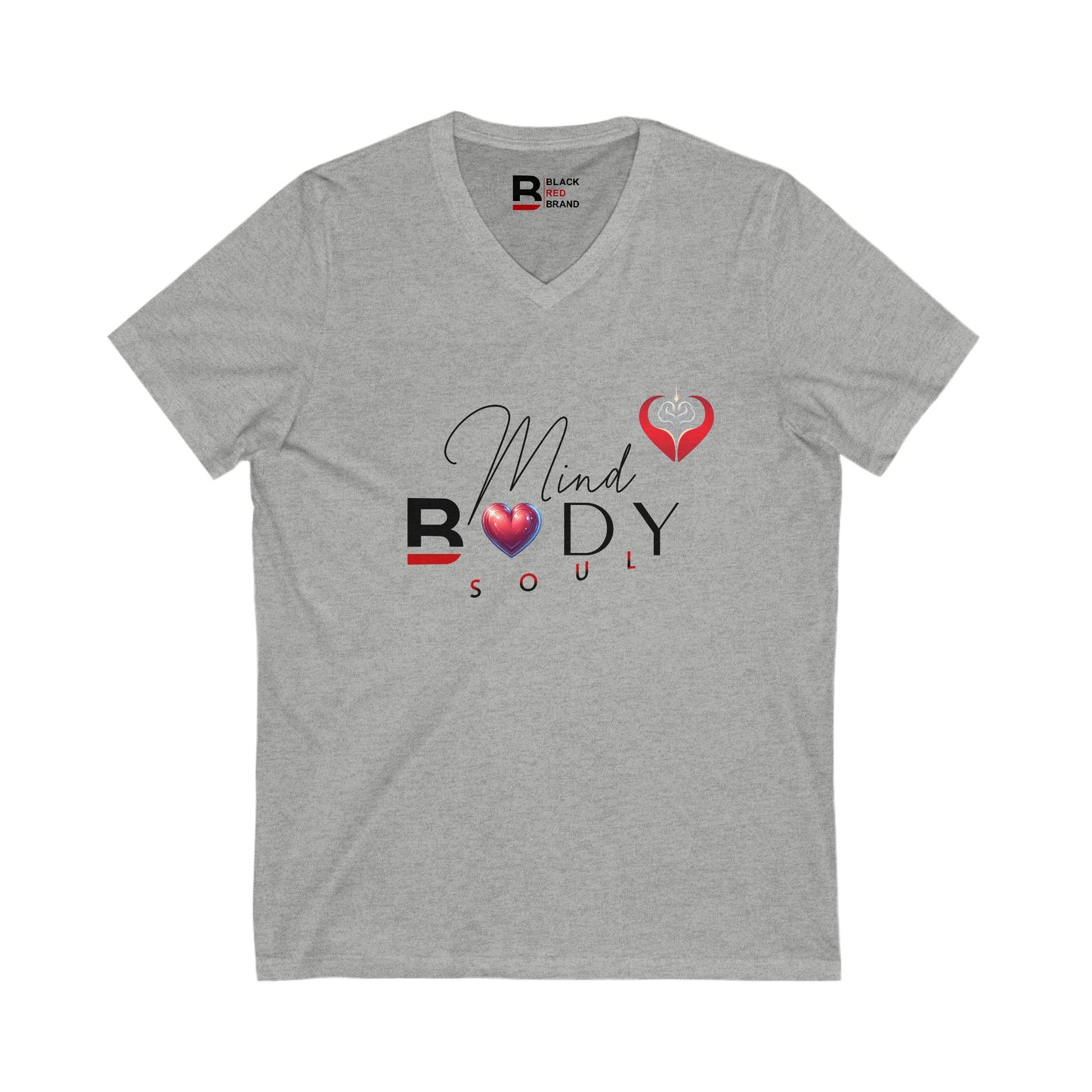 Mind Body Soul - V-Neck Short Sleeve Shirt