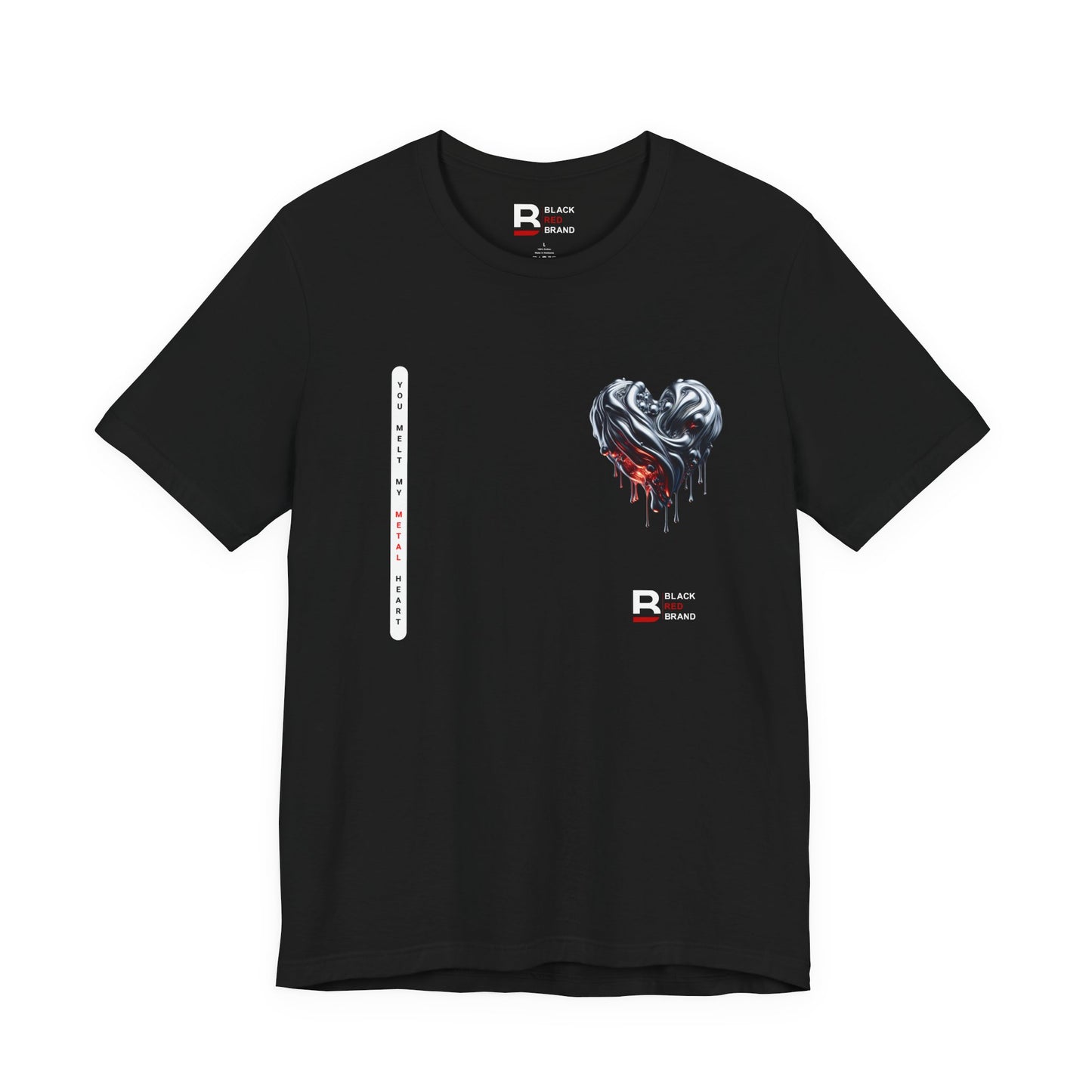 Black Red Metal Heart | Melted