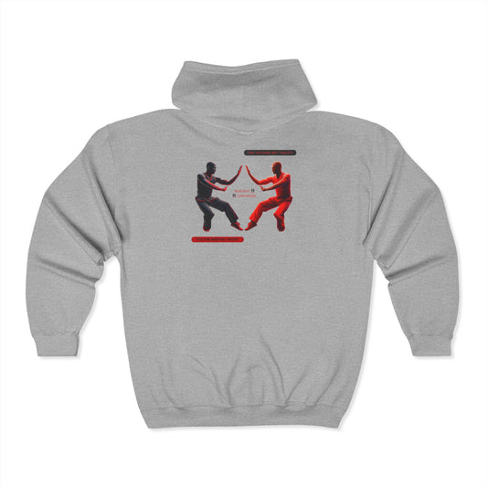 Black Red Xubu Stance | Full Zip Hooded Sweatshirt