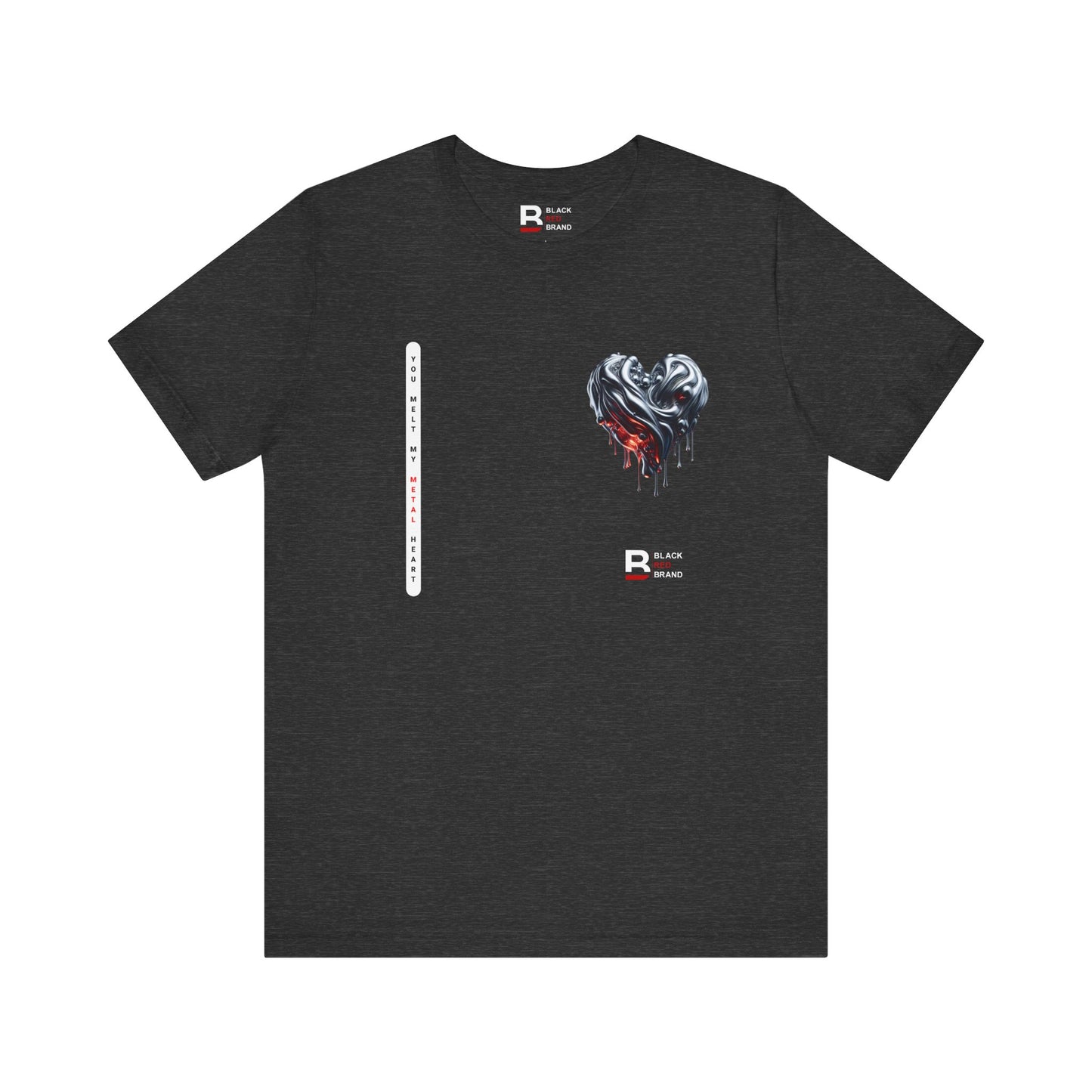 Black Red Metal Heart | Melted