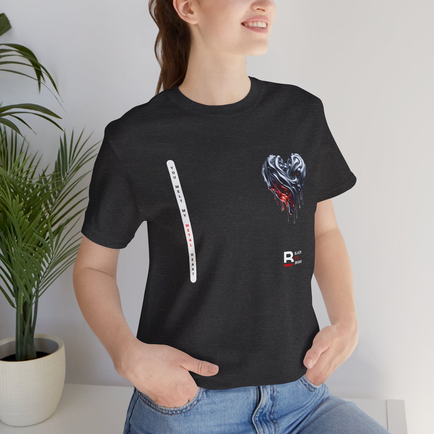 Black Red Metal Heart | Melted
