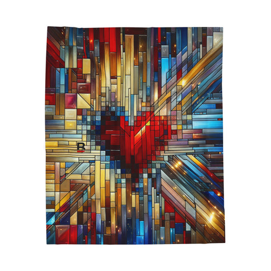 Mosaic Heart | Velveteen Plush Blanket