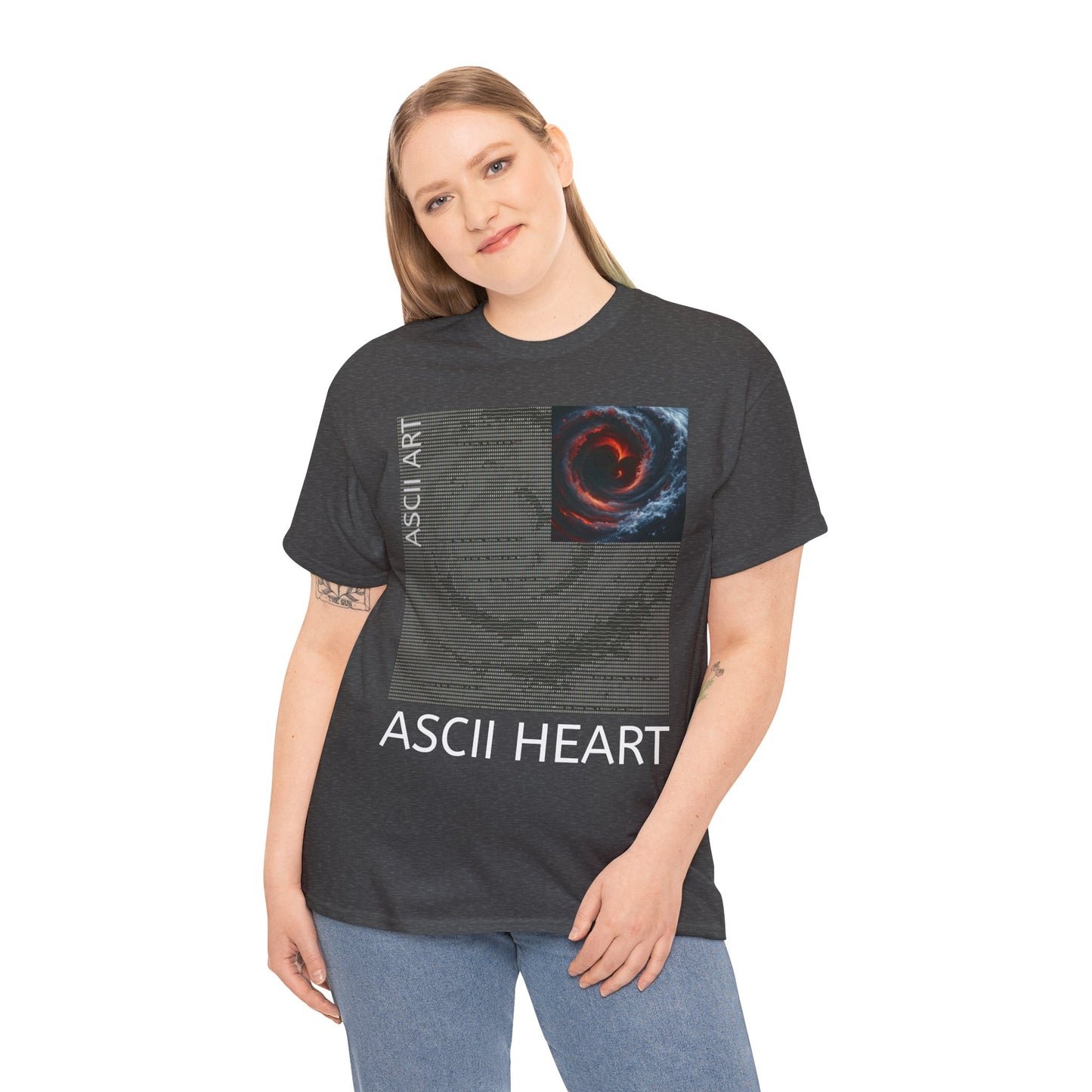 Black Red ASCII Heart | Hidden Messages :)
