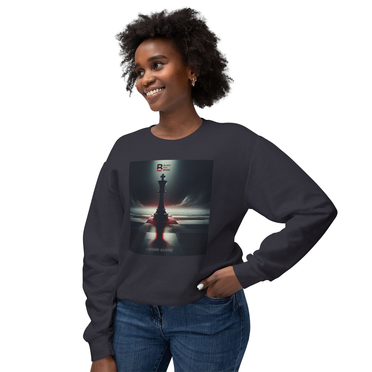 Black Red Lone Queen | Last Stand Crewneck Sweatshirt