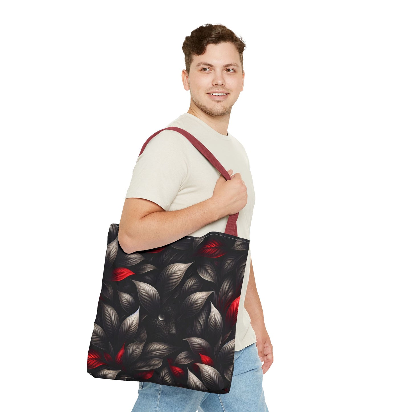 Black Red Mystical Tote Bag | Eco-Friendly Shopping Companion