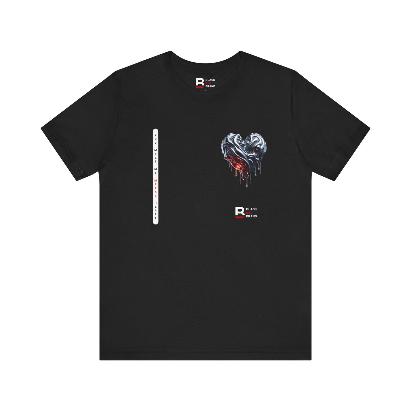Black Red Metal Heart | Melted