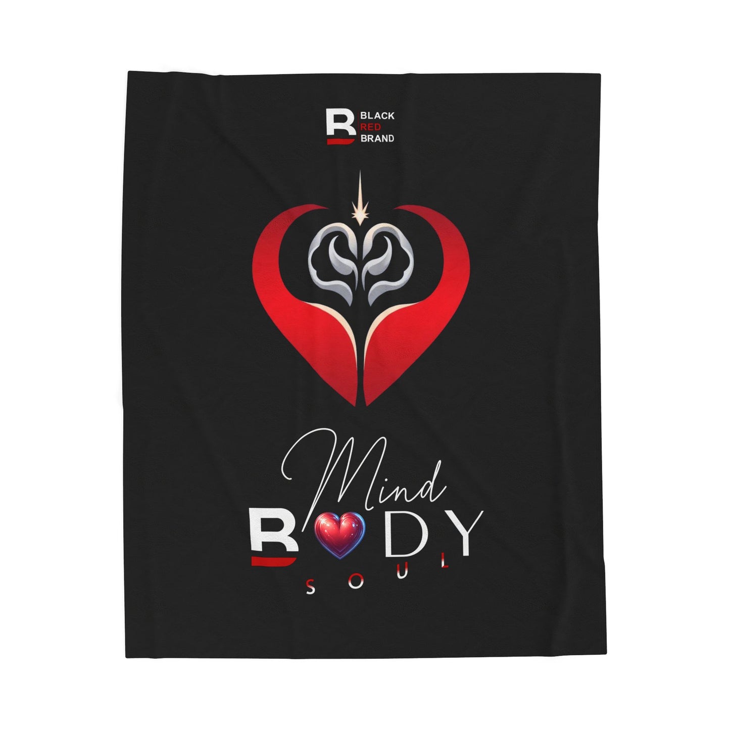 Mind Body Soul | Wellness Velveteen Plush Blanket