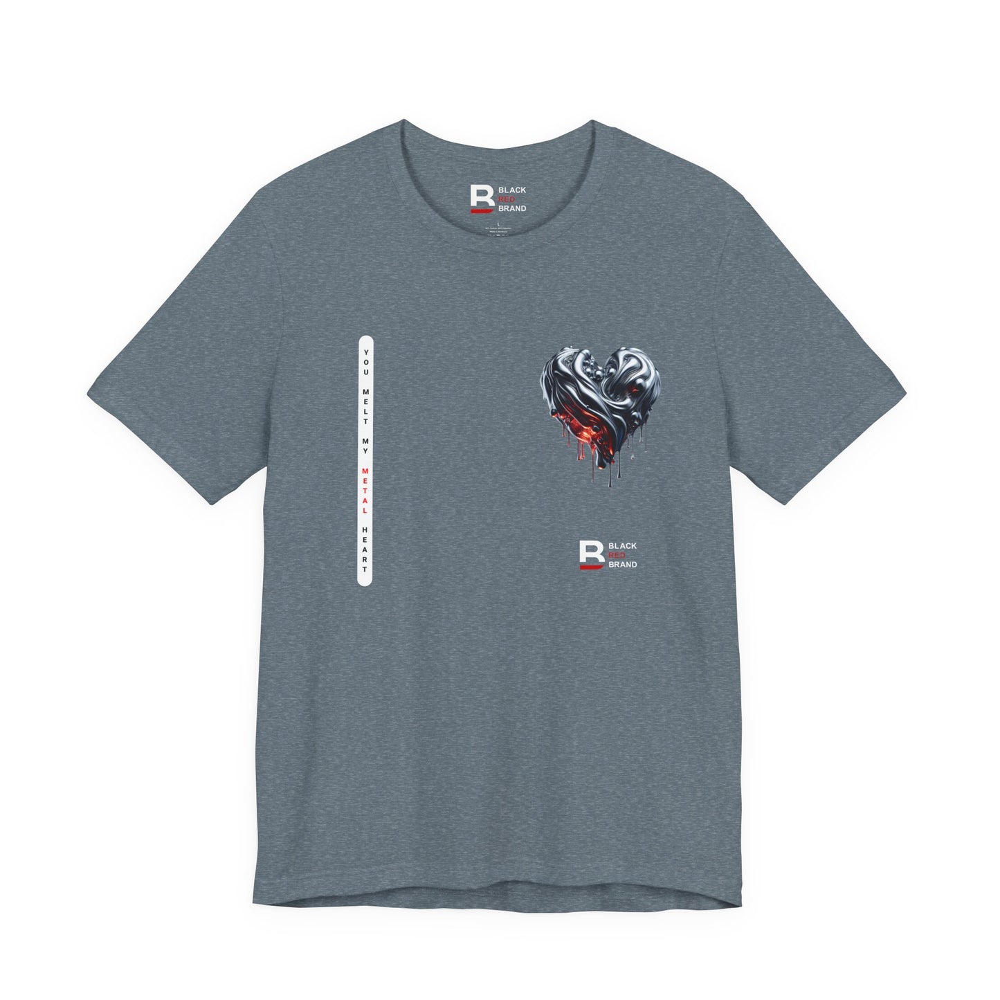 Black Red Metal Heart | Melted