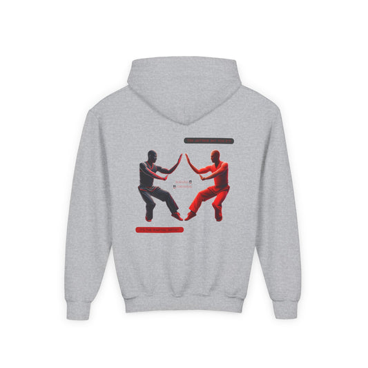 Youth Black Red Xubu Stance | Heavy Blend Hooded Sweatshirt