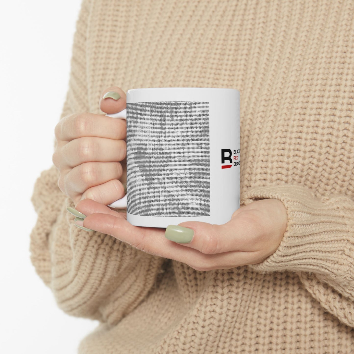 Mosaic Heart (Love and Logic) | Coder’s Coffee Mug White