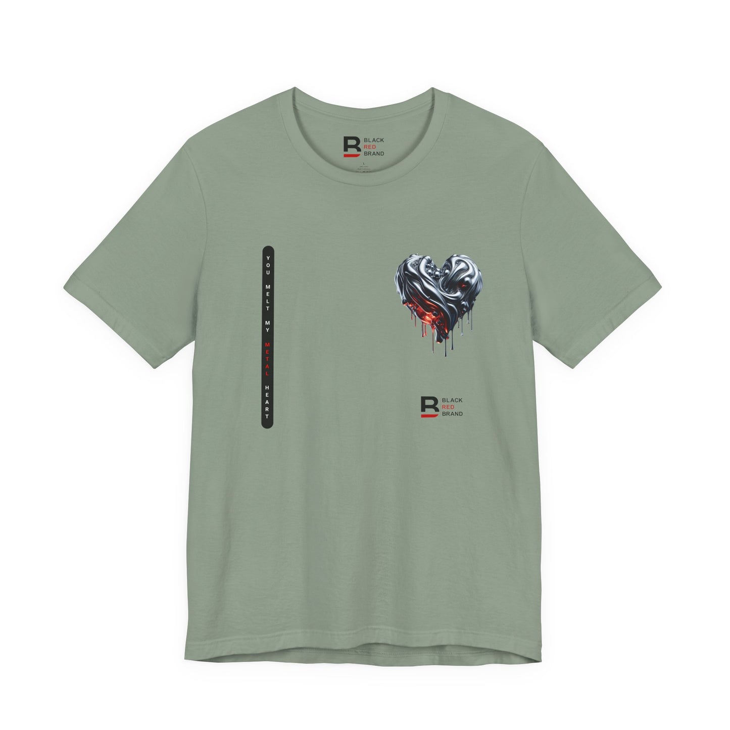 Black Red Metal Heart | Melted