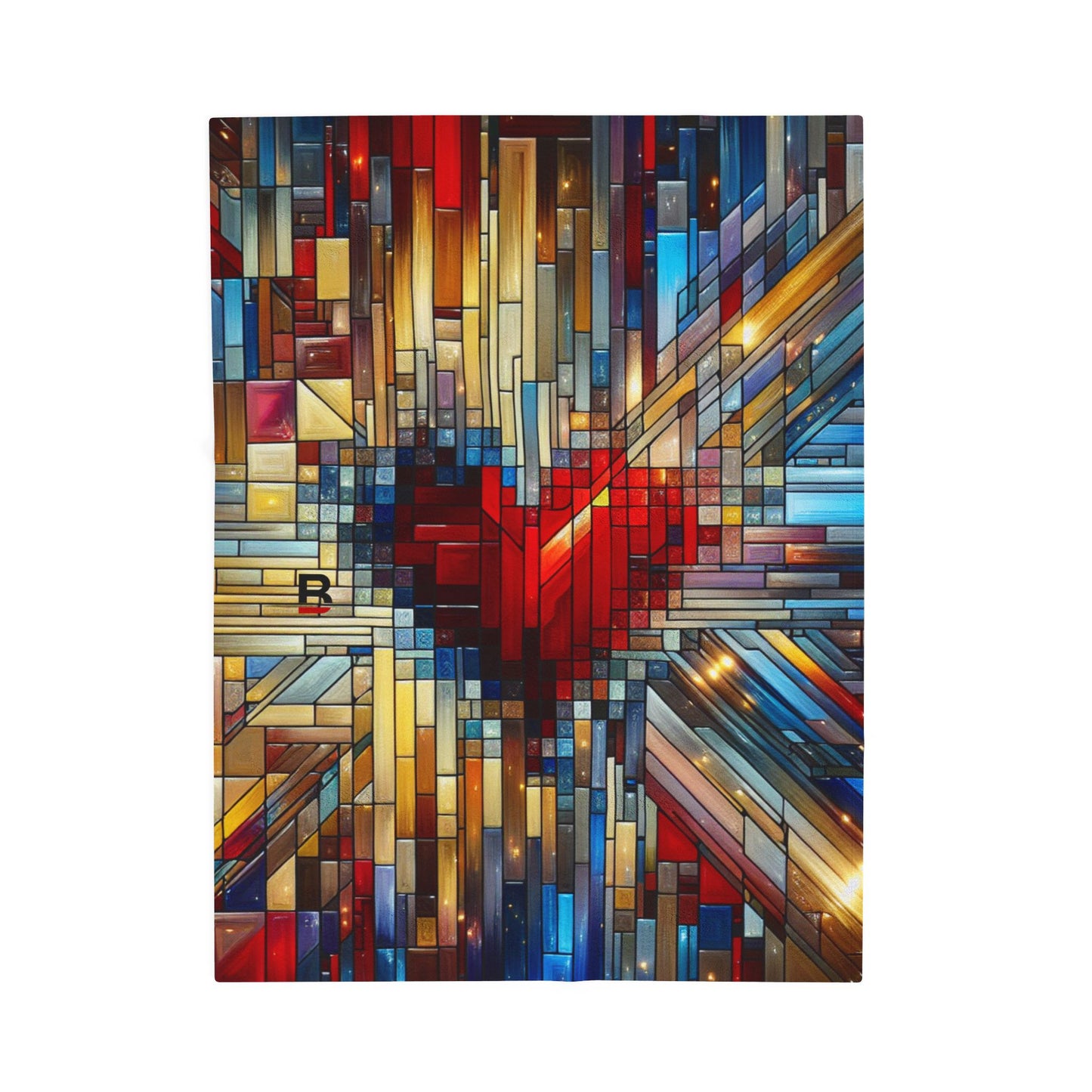 Mosaic Heart | Velveteen Plush Blanket
