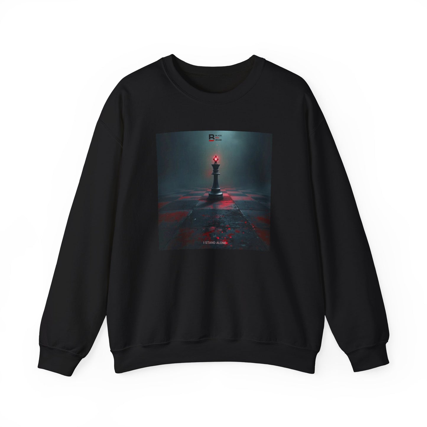 Black Red Lone King | Last Stand Crewneck Sweatshirt