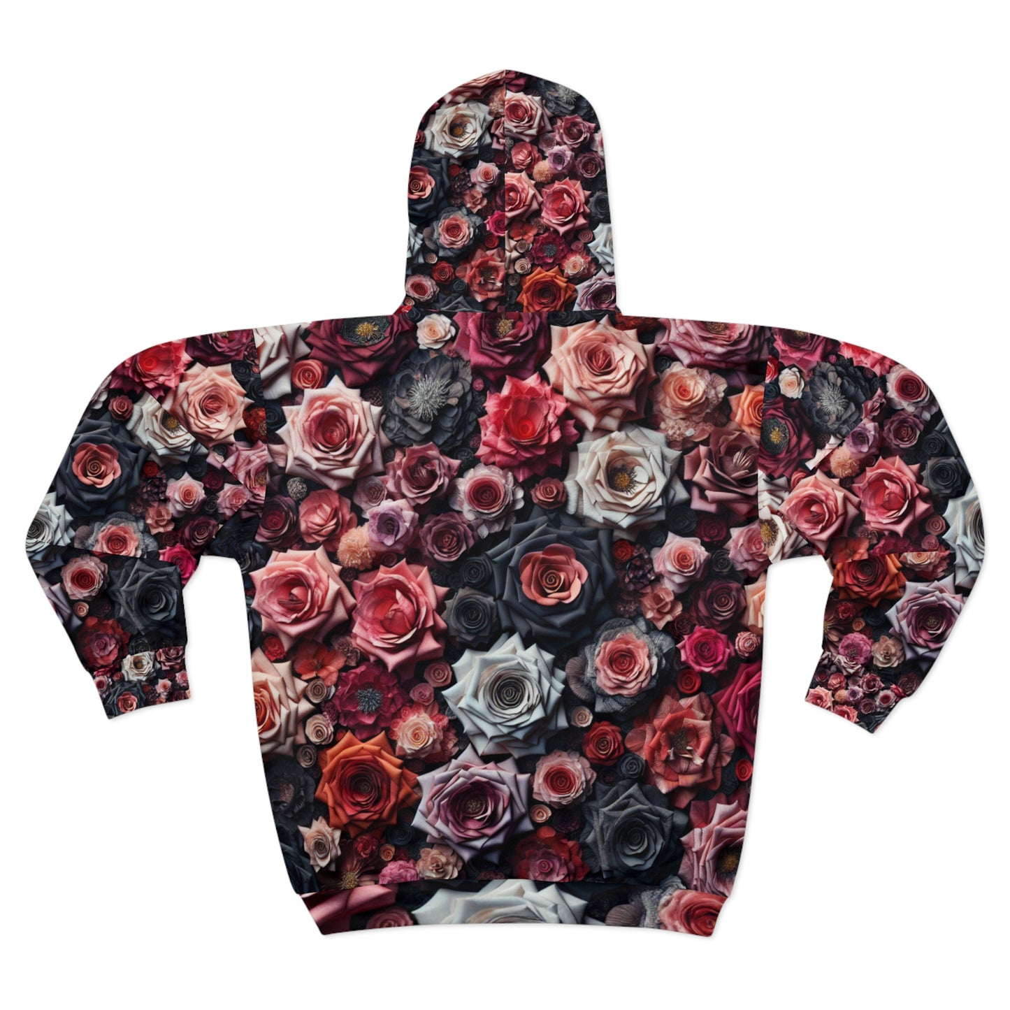 Black Red Flowers | Blooming Essence Hoodie