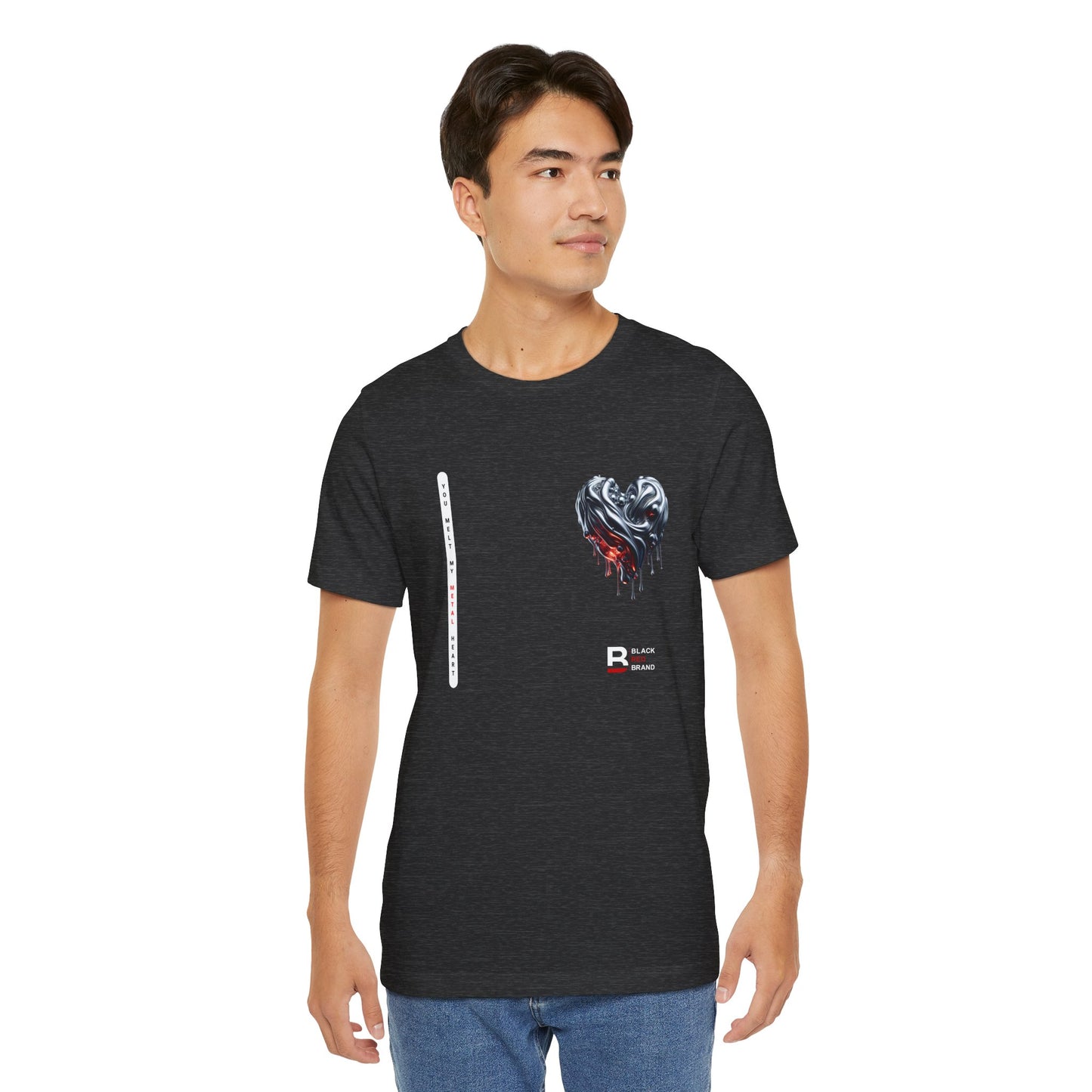 Black Red Metal Heart | Melted