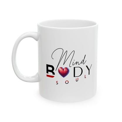 Mind, Body, Soul Mug | White