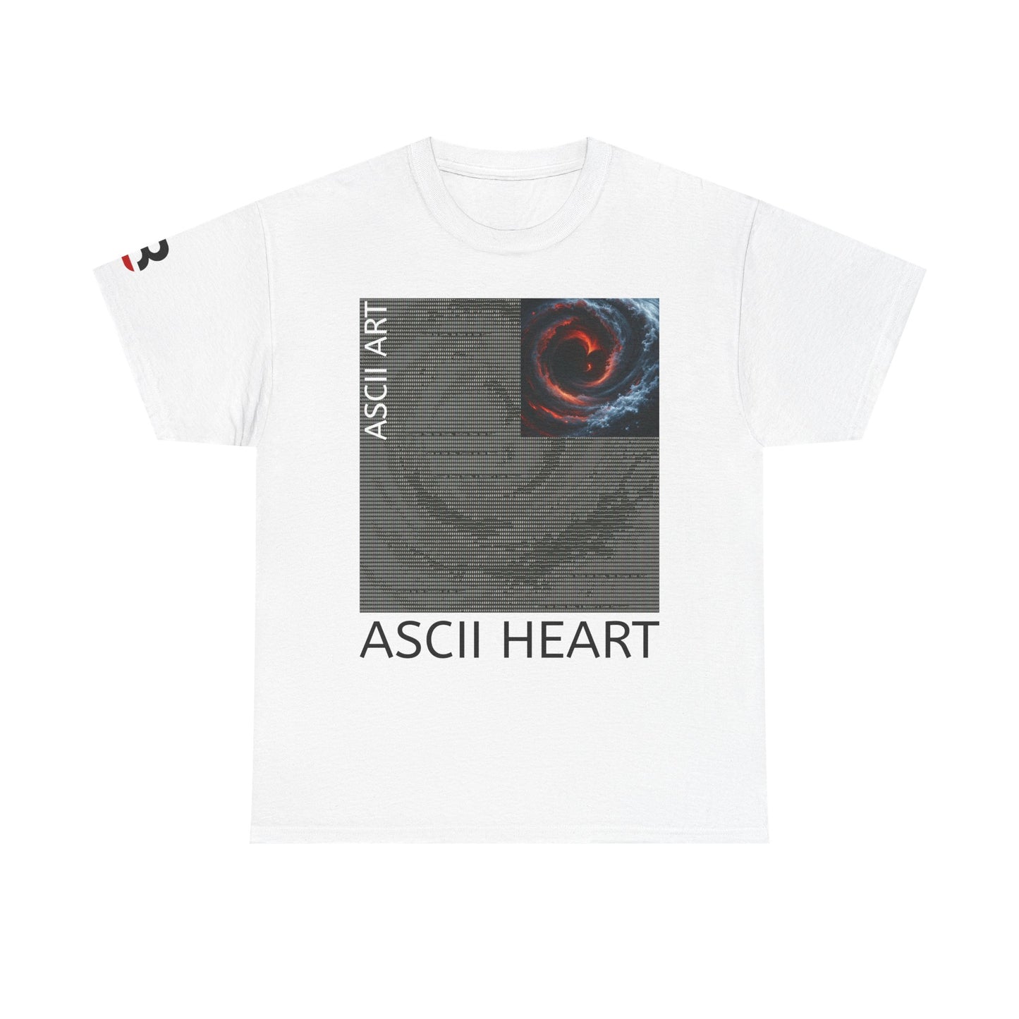 Black Red ASCII Heart | Hidden Messages :)