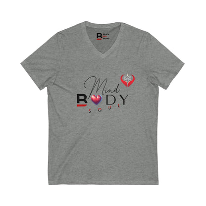 Mind Body Soul - V-Neck Short Sleeve Shirt