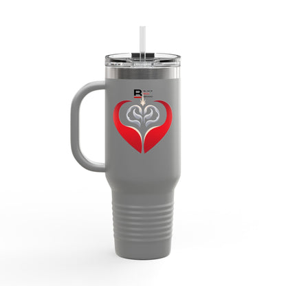 Mind Body Soul Insulated Travel Mug - 40oz Motivational Drinkware for Wellness Enthusiasts