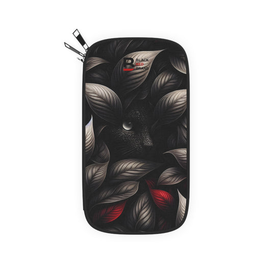 Black Red Passport Wallet – Guardian Cat