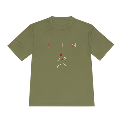 Run! Moisture Wicking Active Tee, Sports Shirt