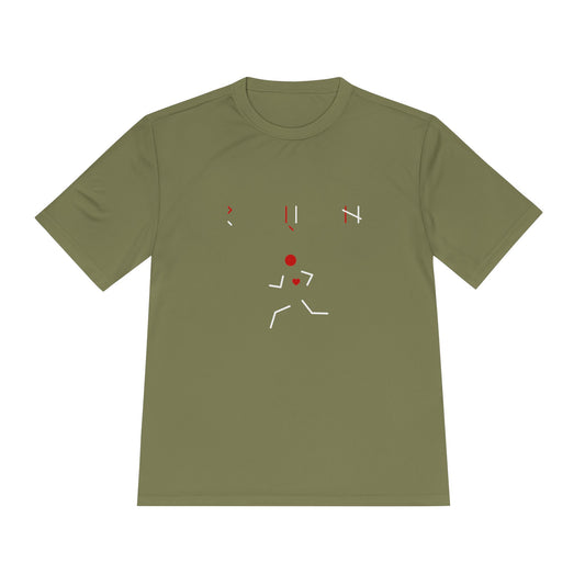Run! Moisture Wicking Active Tee, Sports Shirt