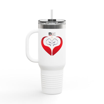 Mind Body Soul Insulated Travel Mug - 40oz Motivational Drinkware for Wellness Enthusiasts