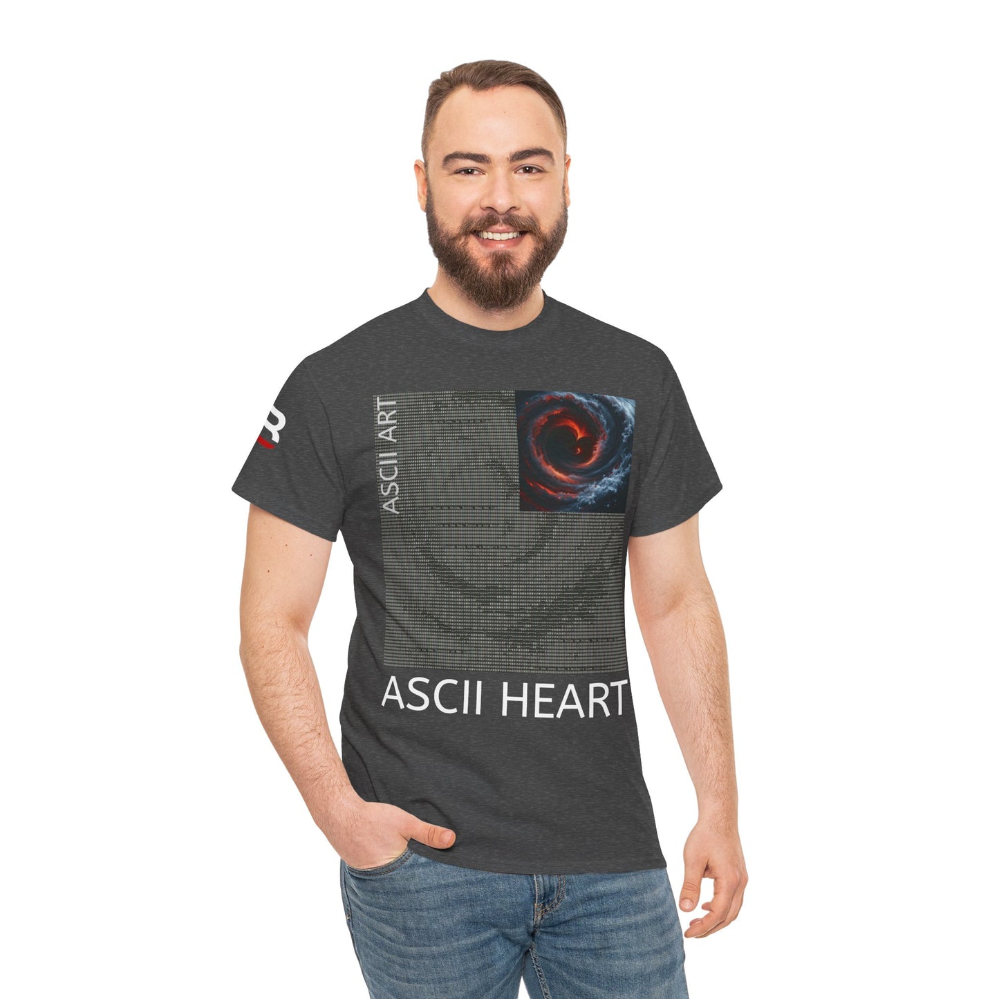 Black Red ASCII Heart | Hidden Messages :)