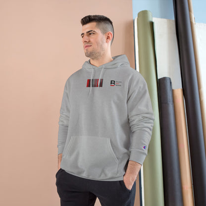Champion Hoodie with Smile Graphic, Cozy Streetwear