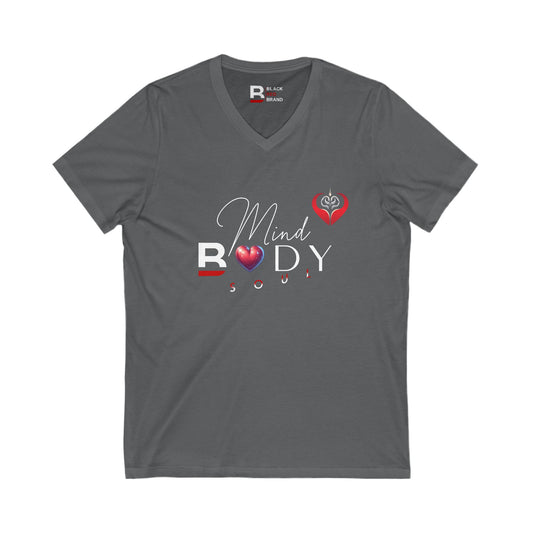 Mind Body Soul - V-Neck Short Sleeve Shirt