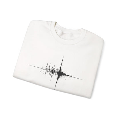 Black Red Soundwave  — Minimal Audio Wave Graphic