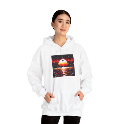 Black Red Sun | Pixelated Sunrise