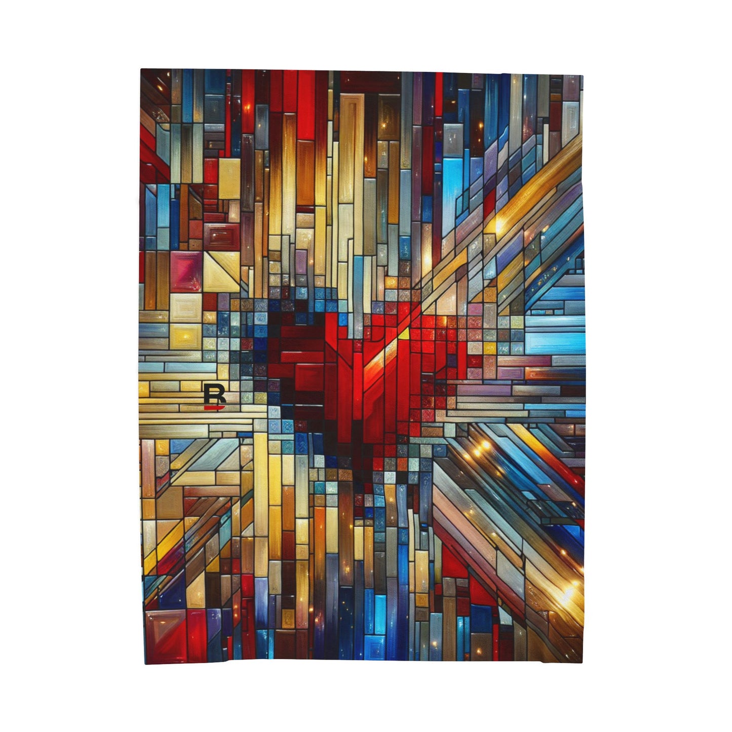 Mosaic Heart | Velveteen Plush Blanket