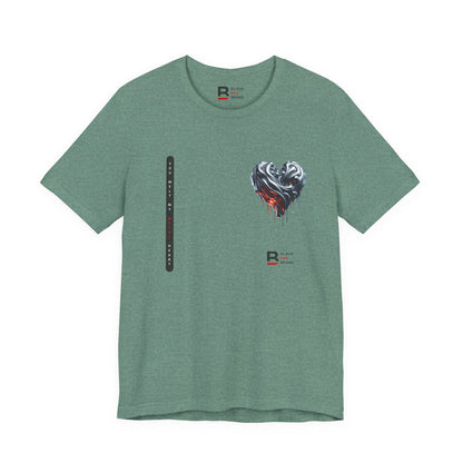 Black Red Metal Heart | Melted