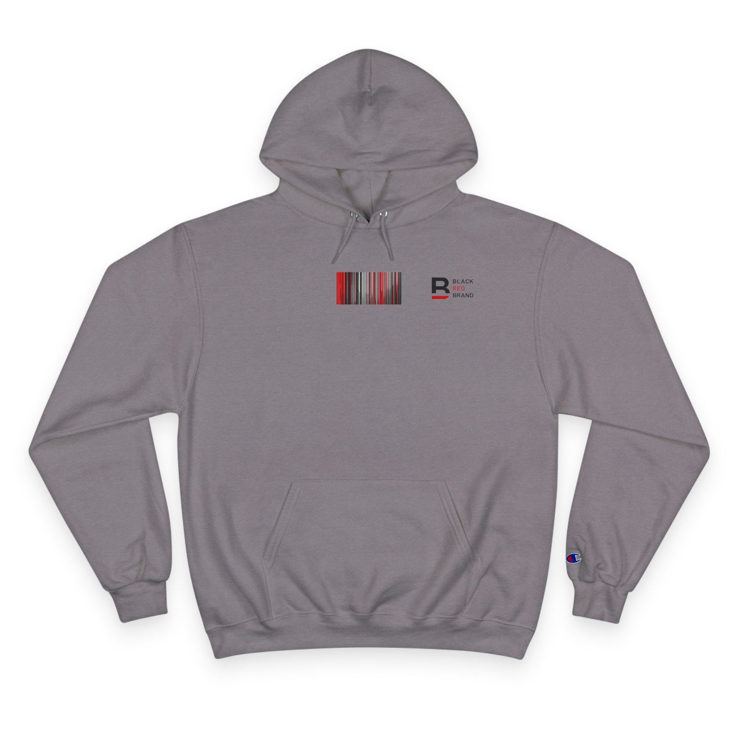 Champion Hoodie with Smile Graphic, Cozy Streetwear