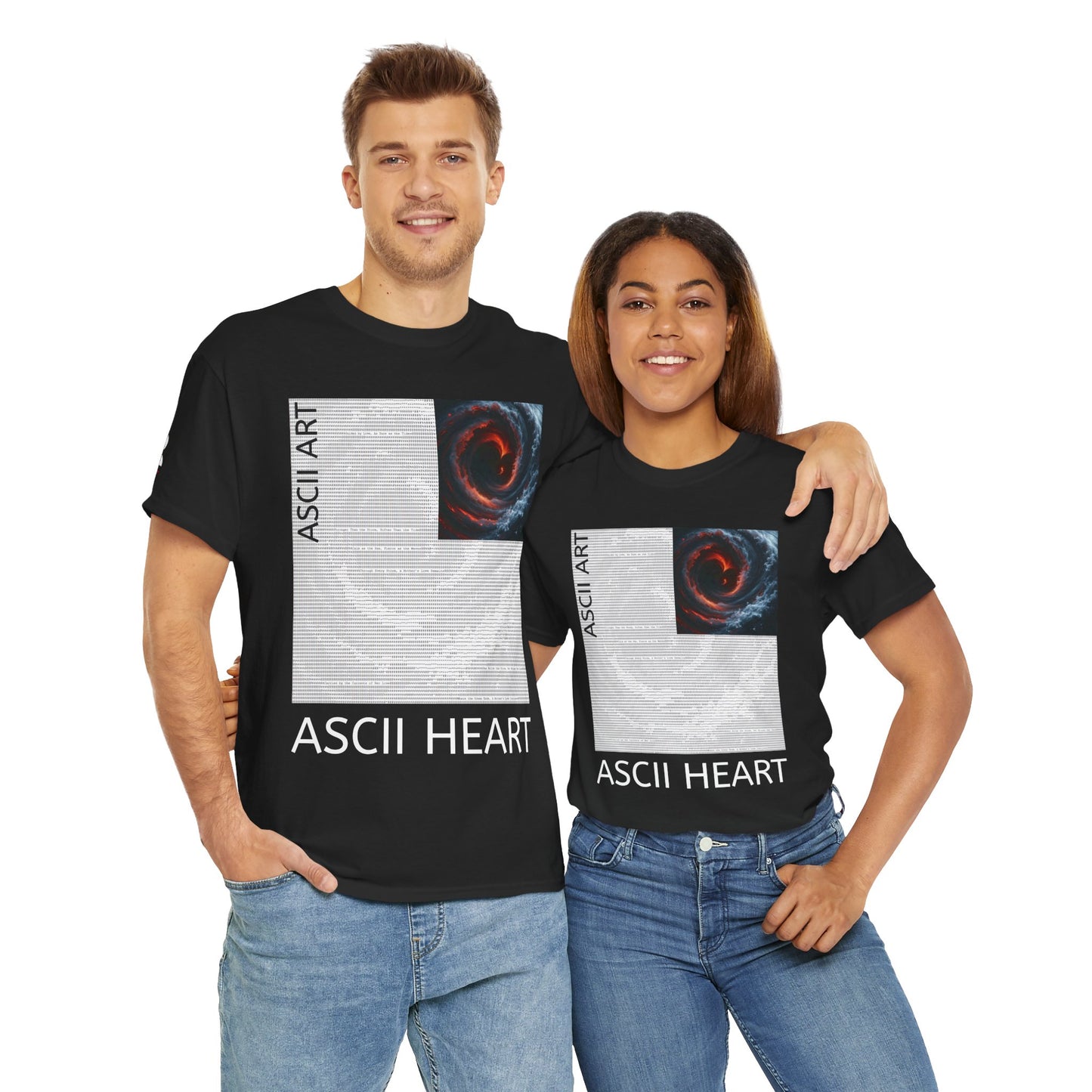 Black Red ASCII Heart | Hidden Messages :)