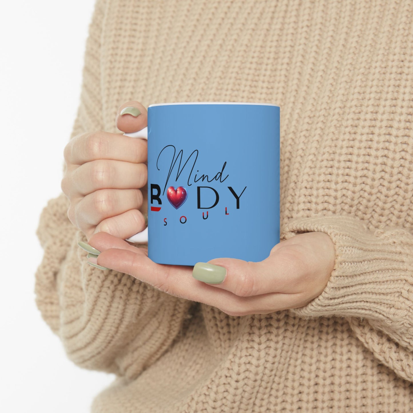 Mind, Body, Soul Mug | Light Blue