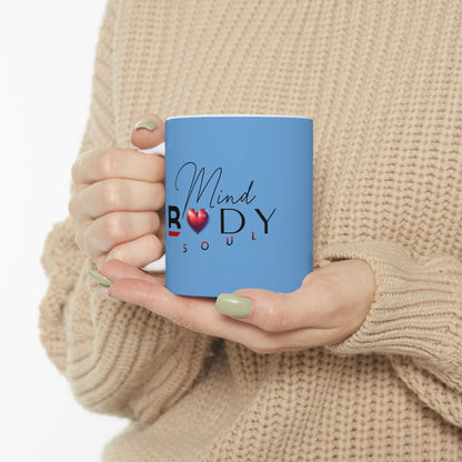 Mind, Body, Soul Mug | Light Blue