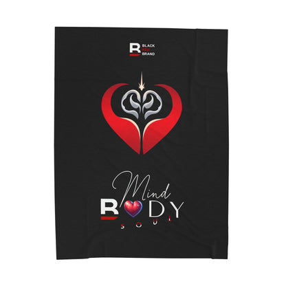 Mind Body Soul | Wellness Velveteen Plush Blanket