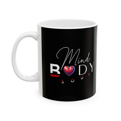 Mind, Body, Soul Mug | Black