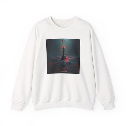 Black Red Lone King | Last Stand Crewneck Sweatshirt