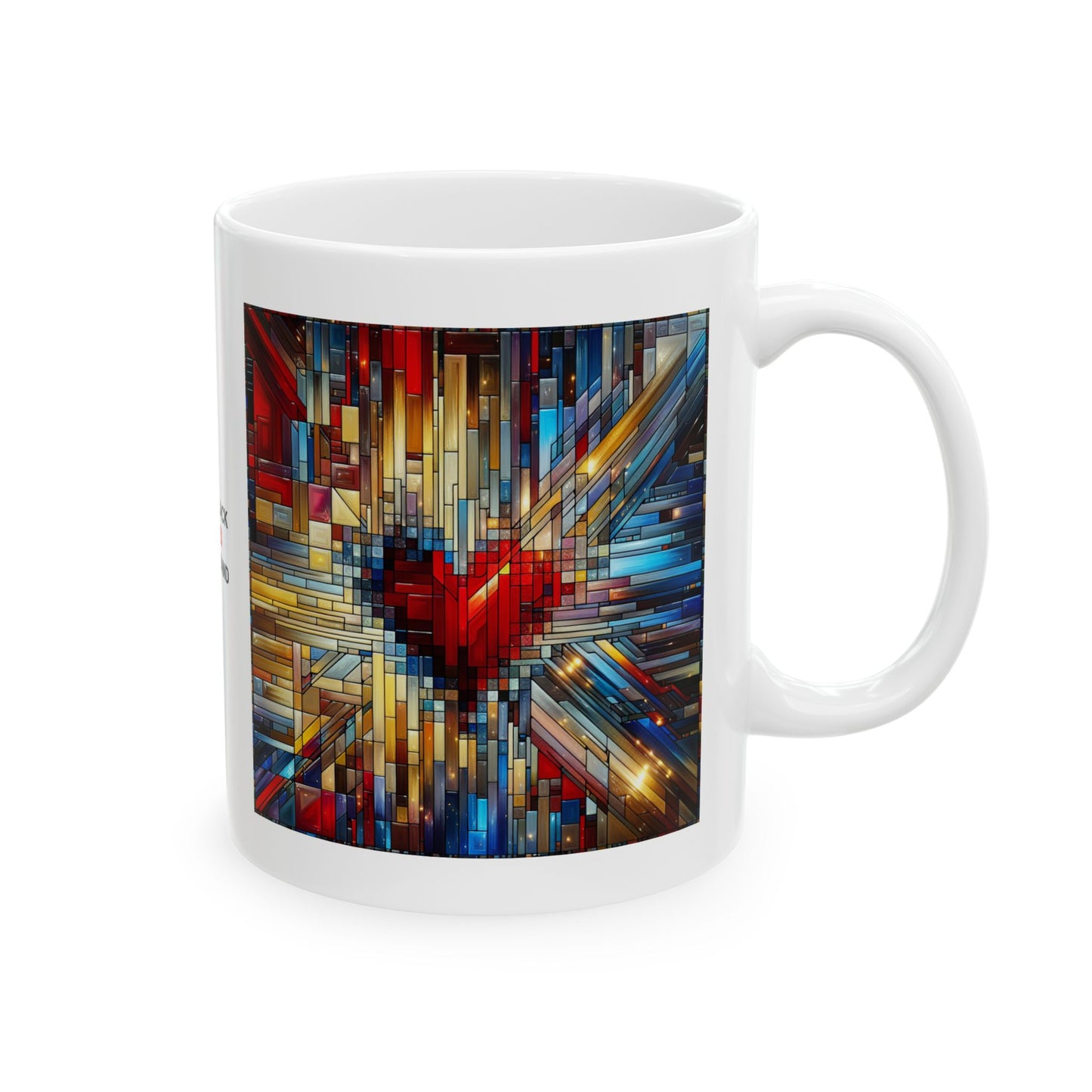 Mosaic Heart (Love and Logic) | Coder’s Coffee Mug White