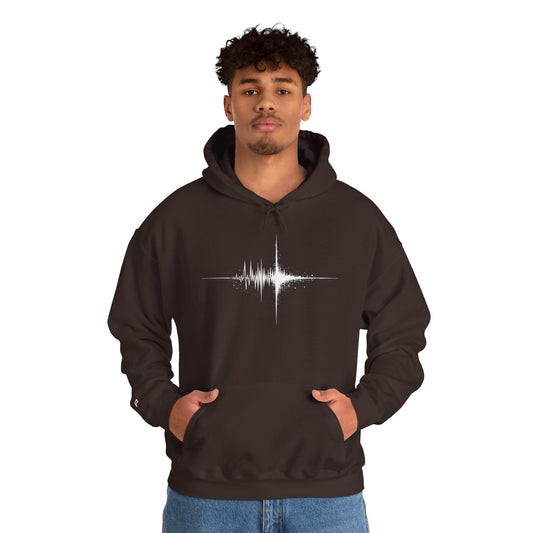 Black Red Soundwave Hoodie