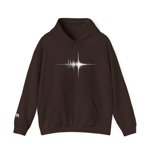 Black Red Soundwave Hoodie
